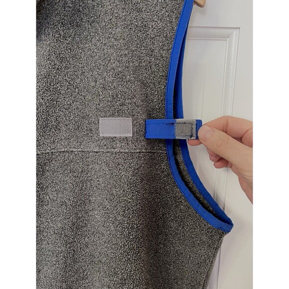 Columbia PFG Harborside Fleece Vest Mens Medium Gray Blue Full Zip Fishing Gear - Picture 3 of 8